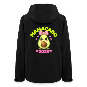 Mamacado 2025 for Mom Mother Pregnancy - Women’s Recycled Softshell Jacket by Stanley/Stella - black - Back - AI Model Female 172 light (172cm)