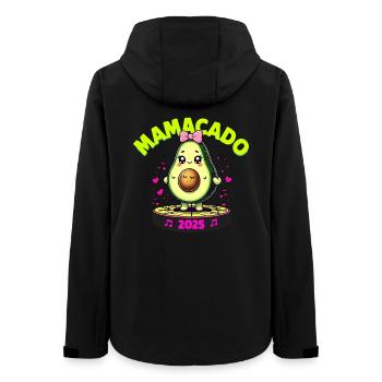 Mamacado 2025 for Mom Mother Pregnancy - Women’s Recycled Softshell Jacket by Stanley/Stella - black - Back - AI Model Female 172 light (172cm)