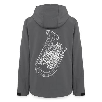 Tuba - Frauen Recycelte Softshelljacke von Stanley/Stella - Anthrazit - Hinten - AI Model Female 172 light (172cm)