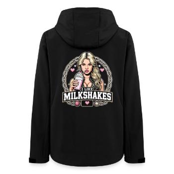 Milchshake blonde Frau Blondine Geschenk - Frauen Recycelte Softshelljacke von Stanley/Stella - Schwarz - Hinten - AI Model Female 172 light (172cm)