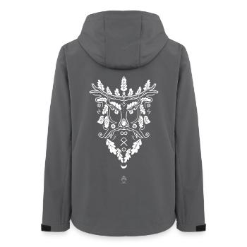 Homme des arbres - Veste softshell femme recyclée Stanley/Stella - charbon - Dos - AI Model Female 172 light (172cm)