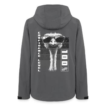 Bird Ostrich Sunglasses Confident Gift - Women’s Recycled Softshell Jacket by Stanley/Stella - anthracite - Back - AI Model Female 172 light (172cm)