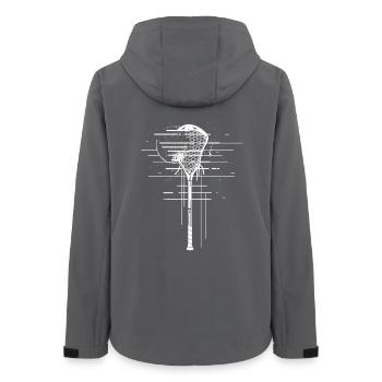 Lacrosse stick sketch - Women’s Recycled Softshell Jacket by Stanley/Stella - anthracite - Back - AI Model Female 172 light (172cm)