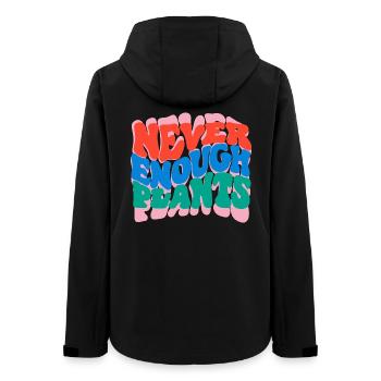 Nie genug Pflanzen - Frauen Recycelte Softshelljacke von Stanley/Stella - Schwarz - Hinten - AI Model Female 172 light (172cm)