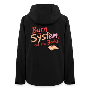 Verbrenne das System - Frauen Recycelte Softshelljacke von Stanley/Stella - Schwarz - Hinten - AI Model Female 172 light (172cm)