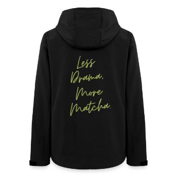 Less Drama, More Matcha – Lustiges Tee Geschenk - Frauen Recycelte Softshelljacke von Stanley/Stella - Schwarz - Hinten - AI Model Female 172 light (172cm)