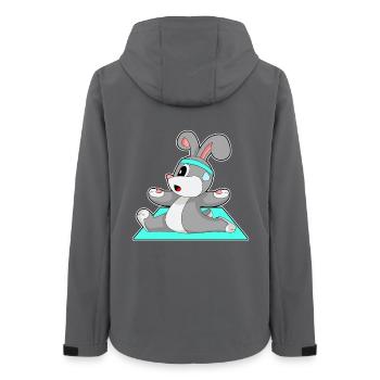 Rabbit Yoga Fitness Gymnastics - Women’s Recycled Softshell Jacket by Stanley/Stella - anthracite - Back - AI Model Female 172 light (172cm)