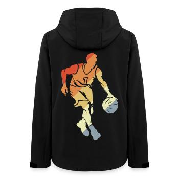 Joueur de basket-ball vintage - Veste softshell femme recyclée Stanley/Stella - noir - Dos - AI Model Female 172 light (172cm)