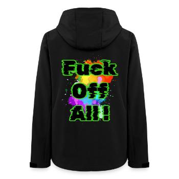 Allez vous faire foutre - Veste softshell femme recyclée Stanley/Stella - noir - Dos - AI Model Female 172 light (172cm)
