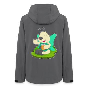 Jus de papillon - Veste softshell femme recyclée Stanley/Stella - charbon - Dos - AI Model Female 172 light (172cm)