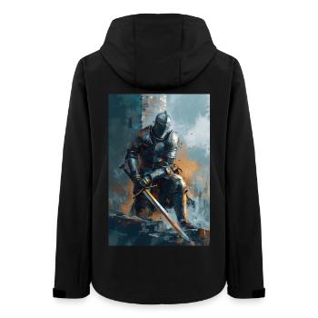 Poster Illustration Chevalier - Veste softshell femme recyclée Stanley/Stella - noir - Dos - AI Model Female 172 light (172cm)