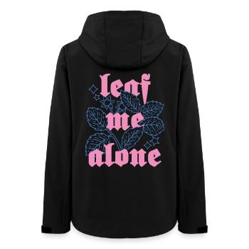 Leaf Me Alone – Botanik mit Attitüde - Frauen Recycelte Softshelljacke von Stanley/Stella - Schwarz - Hinten - AI Model Female 172 light (172cm)
