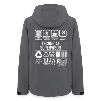 Technical Supervisor multi tasking problem solving - Women’s Recycled Softshell Jacket by Stanley/Stella - anthracite - Back - AI Model Female 172 light (172cm)