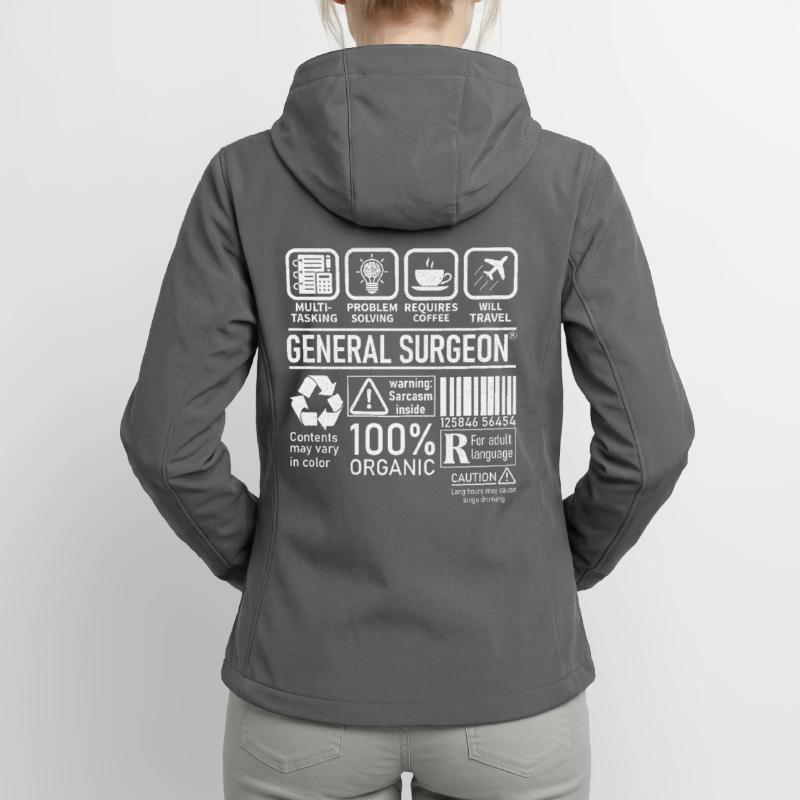 General Surgeon multi tasking problem solving Women’s Recycled Softshell Jacket by Stanley/Stella