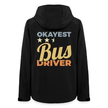 Durchschnittlicher Busfahrer - Frauen Recycelte Softshelljacke von Stanley/Stella - Schwarz - Hinten - AI Model Female 172 light (172cm)