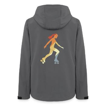 Vintage Roller Skating Fille Graphique - Veste softshell femme recyclée Stanley/Stella - charbon - Dos - AI Model Female 172 light (172cm)