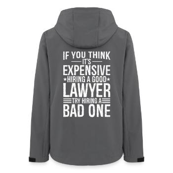 Si vous pensez que cela coûte cher, engagez un bon avocat - Veste softshell femme recyclée Stanley/Stella - charbon - Dos - AI Model Female 172 light (172cm)