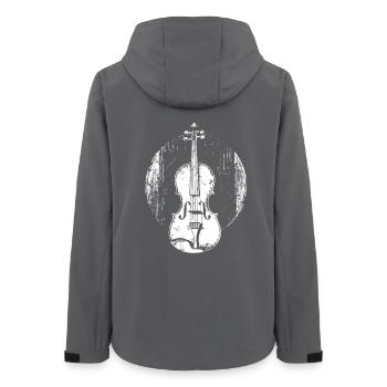 Violin - Women’s Recycled Softshell Jacket by Stanley/Stella - anthracite - Back - AI Model Female 172 light (172cm)