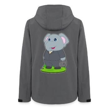 Elefant Handtasche - Frauen Recycelte Softshelljacke von Stanley/Stella - Anthrazit - Hinten - AI Model Female 172 light (172cm)