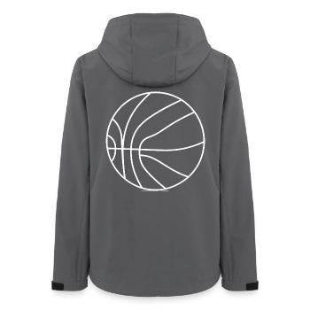 Basketballer Zeichnung - Frauen Recycelte Softshelljacke von Stanley/Stella - Anthrazit - Hinten - AI Model Female 172 light (172cm)