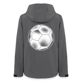 Graphisme de handball - Veste softshell femme recyclée Stanley/Stella - charbon - Dos - AI Model Female 172 light (172cm)