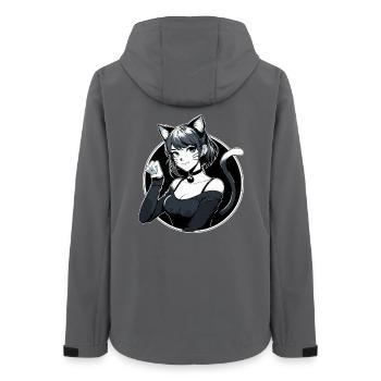 Katzenkostüm schöne Frau Manga Cosplay Geschenk - Frauen Recycelte Softshelljacke von Stanley/Stella - Anthrazit - Hinten - AI Model Female 172 light (172cm)
