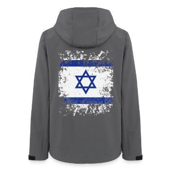 Israeli Pride, Israel Flag - Women’s Recycled Softshell Jacket by Stanley/Stella - anthracite - Back - AI Model Female 172 light (172cm)