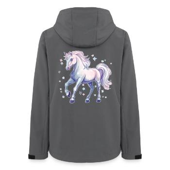 Cheval avec des étoiles - Veste softshell femme recyclée Stanley/Stella - charbon - Dos - AI Model Female 172 light (172cm)