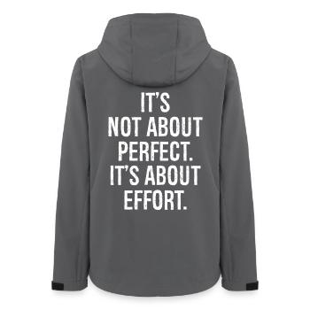 Il ne s’agit pas de perfection, mais d’effort - Veste softshell femme recyclée Stanley/Stella - charbon - Dos - AI Model Female 172 light (172cm)