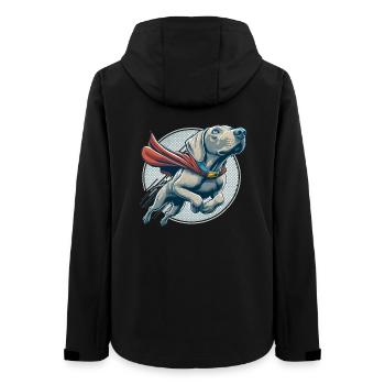 Super Hund Weimaraner Weimi Cape Geschenk - Frauen Recycelte Softshelljacke von Stanley/Stella - Schwarz - Hinten - AI Model Female 172 light (172cm)