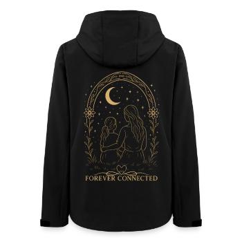 Forever Connected Mama Tochter Geschenkidee - Frauen Recycelte Softshelljacke von Stanley/Stella - Schwarz - Hinten - AI Model Female 172 light (172cm)