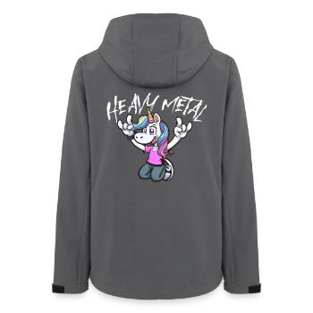 Licorne Métal Road Trip Design Enfants Filles - Veste softshell femme recyclée Stanley/Stella - charbon - Dos - AI Model Female 172 light (172cm)