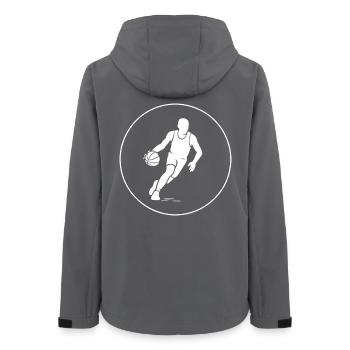 Basketball - Frauen Recycelte Softshelljacke von Stanley/Stella - Anthrazit - Hinten - AI Model Female 172 light (172cm)