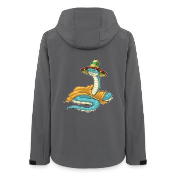Sombrero de serpent - Veste softshell femme recyclée Stanley/Stella - charbon - Dos - AI Model Female 172 light (172cm)