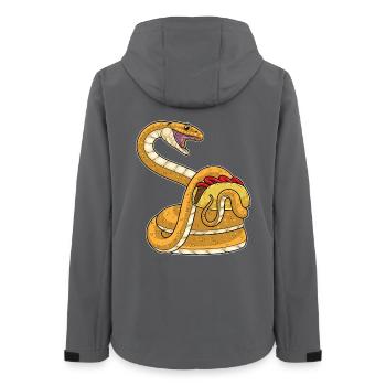 Schlange Taco - Frauen Recycelte Softshelljacke von Stanley/Stella - Anthrazit - Hinten - AI Model Female 172 light (172cm)