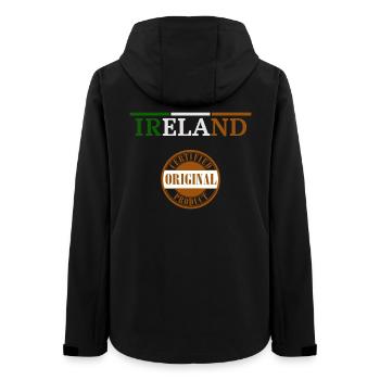 Drapeau de l’Irlande, Irish Pride - Veste softshell femme recyclée Stanley/Stella - noir - Dos - AI Model Female 172 light (172cm)
