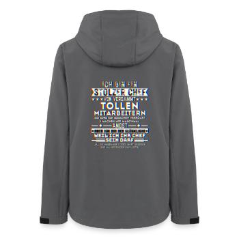 ich bin ein stolzer chef tolle mitarbeiter trippy - Frauen Recycelte Softshelljacke von Stanley/Stella - Anthrazit - Hinten - AI Model Female 172 light (172cm)