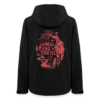Hansel and Gretel Fairy Tales - Women’s Recycled Softshell Jacket by Stanley/Stella - black - Back - AI Model Female 172 light (172cm)