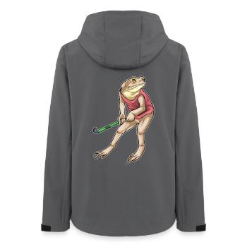 Frog Field Hockey Hockey Stick - Women’s Recycled Softshell Jacket by Stanley/Stella - anthracite - Back - AI Model Female 172 light (172cm)