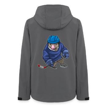 Mole Hockey Hockey Stick - Women’s Recycled Softshell Jacket by Stanley/Stella - anthracite - Back - AI Model Female 172 light (172cm)