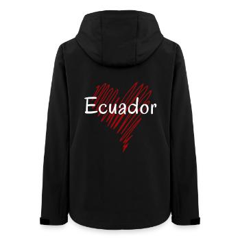 Ich liebe Ecuador, ecuadorianischer Stolz - Frauen Recycelte Softshelljacke von Stanley/Stella - Schwarz - Hinten - AI Model Female 172 light (172cm)
