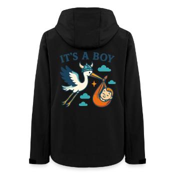 Arrivée du Viking Boy - Veste softshell femme recyclée Stanley/Stella - noir - Dos - AI Model Female 172 light (172cm)
