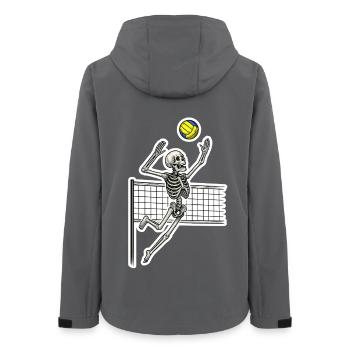 Squelette de volley-ball Spike - Veste softshell femme recyclée Stanley/Stella - charbon - Dos - AI Model Female 172 light (172cm)