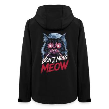 Ne plaisantez pas avec l’art du chat laser miaou - Veste softshell femme recyclée Stanley/Stella - noir - Dos - AI Model Female 172 light (172cm)