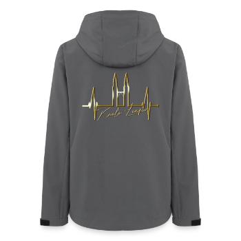 Kuala Lumpur Skyline Heartbeat Malaysia Love KLCC - Women’s Recycled Softshell Jacket by Stanley/Stella - anthracite - Back - AI Model Female 172 light (172cm)