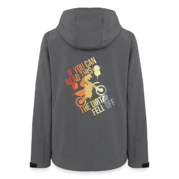 Der Dreck ist bereits ab - Frauen Recycelte Softshelljacke von Stanley/Stella - Anthrazit - Hinten - AI Model Female 172 light (172cm)
