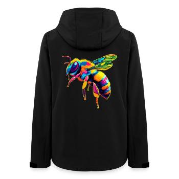 abeilles apiculteur miel apiculteur abeilles abeille mignonne - Veste softshell femme recyclée Stanley/Stella - noir - Dos - AI Model Female 172 light (172cm)