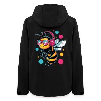 abeilles apiculteur miel apiculteur abeilles abeille mignonne - Veste softshell femme recyclée Stanley/Stella - noir - Dos - AI Model Female 172 light (172cm)