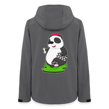 Panda Chess Piece Échiquier - Veste softshell femme recyclée Stanley/Stella - charbon - Dos - AI Model Female 172 light (172cm)