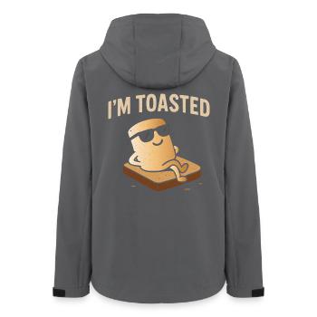 Entspannter Marshmallow - I’m Toasted - Frauen Recycelte Softshelljacke von Stanley/Stella - Anthrazit - Hinten - AI Model Female 172 light (172cm)